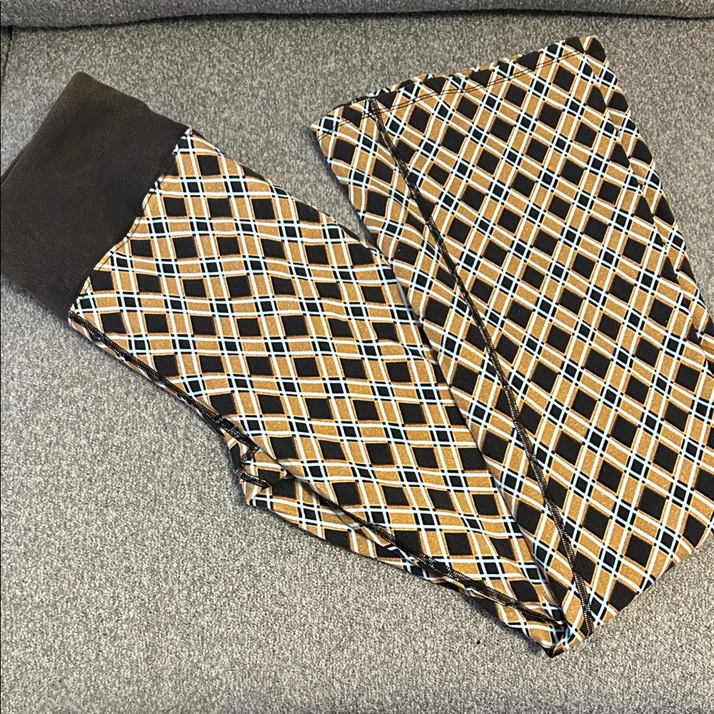 FP Movement Brown and Beige Flare Leggings